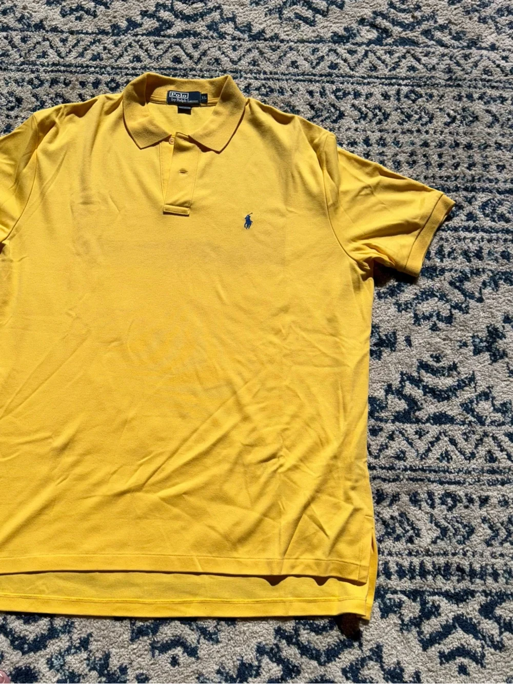 Ralph Lauren Men’s Bright Yellow Polo with Signature Pony